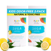 Play Pits Suga: botella de desodorante infantil, fórmula suave para piel sensible