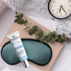 Plexaderm Colágeno Noche: empaque práctico para rutina nocturna.