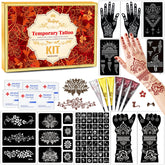PllusJoys kit de plantillas para tatuajes temporales, 10 hojas, para diseños detallados.