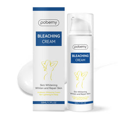 Pobemy Crema Aclaradora, empaque frontal, uso diario para una piel suave y luminosa.