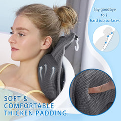 Poemland almohada con seis ventosas, sujeción firme durante el baño