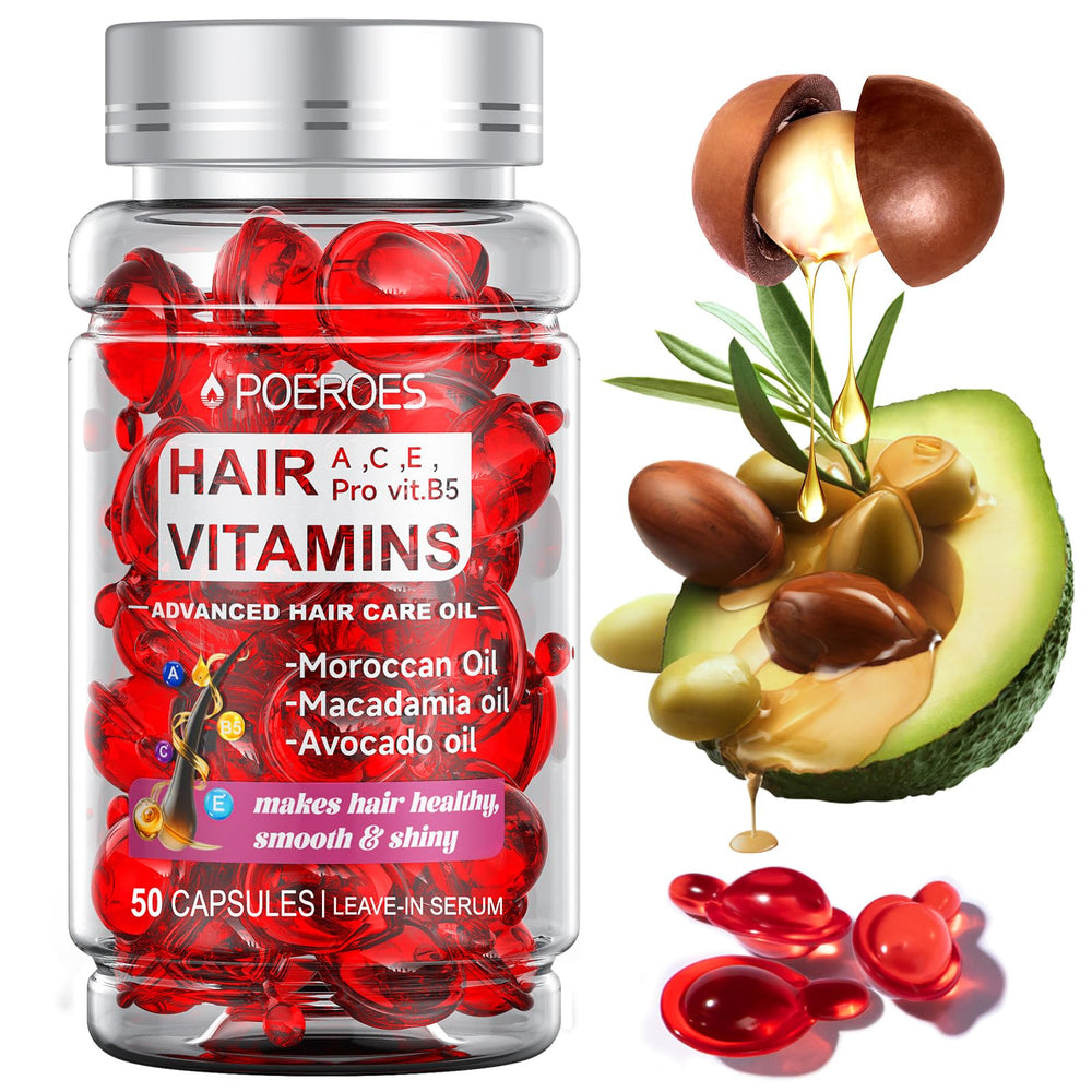 POEROES cápsulas aceite cabello: cápsulas fáciles de usar para nutrir y fortalecer desde la raíz.
