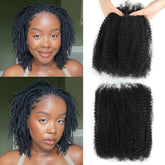 Poetically Afro Kinky bulk: cabello humano natural para un look auténtico y duradero.