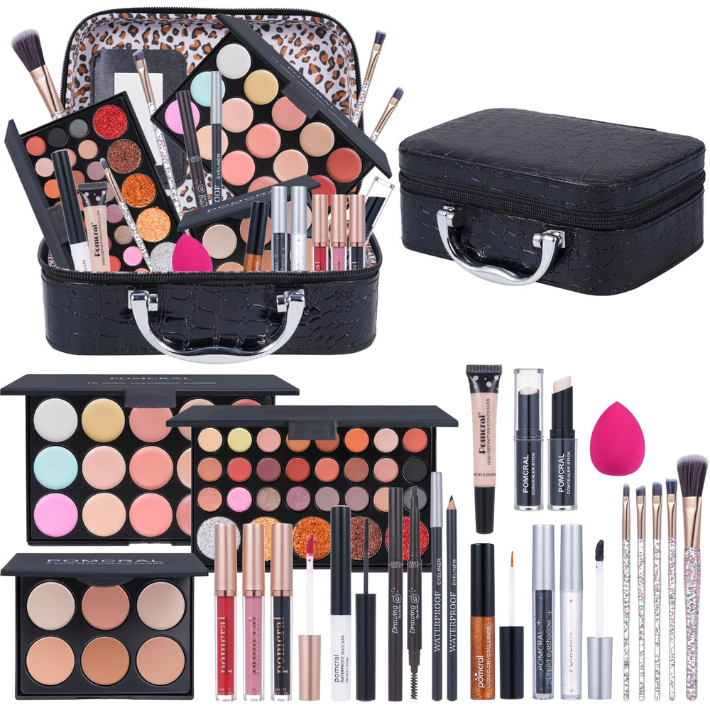 Pomcral kit de maquillaje para adolescentes: paletas de sombras para looks diarios.
