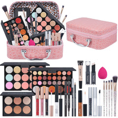 Pomcral kit maquillaje profesional, frente: estuche elegante, ideal para looks diarios.
