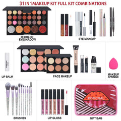 Pomcral paleta sombras mate metalizadas para profundidad y brillo