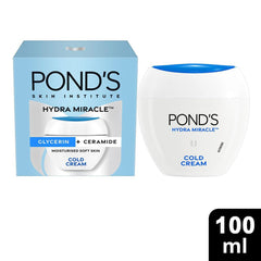 Textura cremosa de POND'S Crema fría hidratante se desliza fácilmente