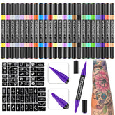 Ponhey marcas de tatuaje temporal con colores vibrantes para diseños llamativos y fáciles de aplicar.