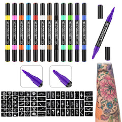 Ponhey tatuajes temporales con colores vibrantes para expresión personal