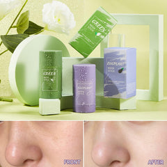 Porcolle barrita té verde, uso rápido de 10 minutos para el cuidado facial.