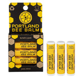 Bálsamo labial Portland Bee Balm de cera de abejas para hidratación natural.