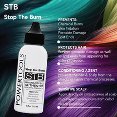 POWERTOOLS STB, mezcla directa con la fórmula de tinte sin alterar el color.