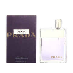 Prada Amber Pour Homme, botella para uso diario con aroma elegante.