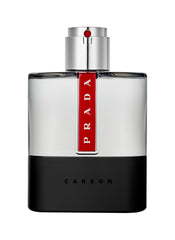 Prada Luna Rossa Carbon, botella frontal, elegante para uso diario.