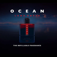 Prada Luna Rossa Ocean Le Parfum, empaque ecológico que cuida el ambiente.