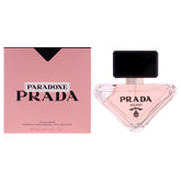 Frasco frontal de Prada Paradoxe, ideal para uso diario gracias a su aroma duradero.