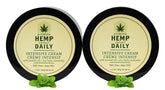 Crème Premium Hemp Extract Daily Menthol – Bouteille-pour hydratante et rafraîchissante.