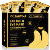 Parches oculares 24K oro de Prenawina para hidratar e iluminar la mirada.