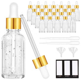 PrettyCare botellas cuentagotas de vidrio transparente de 30 ml