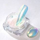 Polvo cromado PrettyDiva Sirena Unicornio 0.3 g para prueba inicial sin desperdicio.