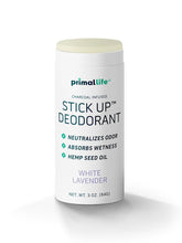 Primal Life Desodorante Natural en empaque de cartón, ideal para viaje y sostenibilidad.