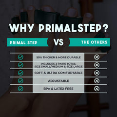 PRIMALSTEP APEX espaciadores de dedos que promueven separación adecuada durante entrenamientos.