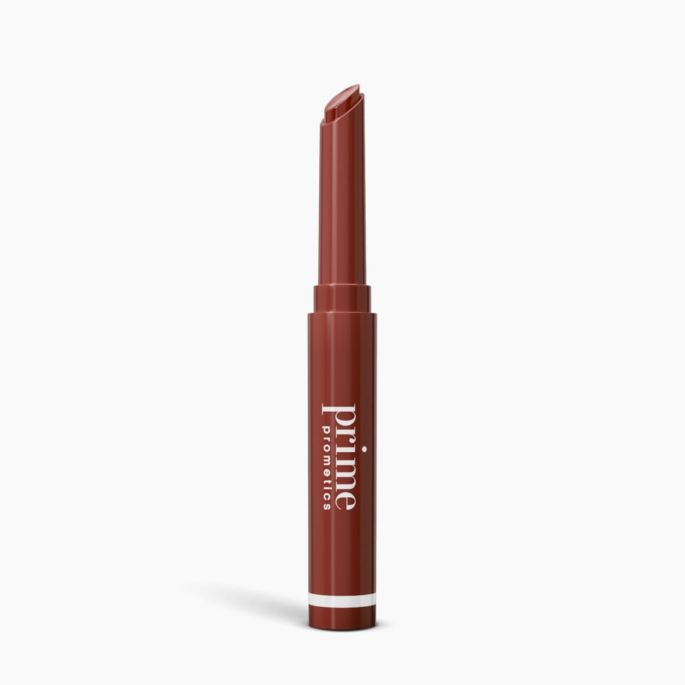 PrimeLip de PRIME PROMETICS barra-labios 3-en-1 para labios maduros con color suave.