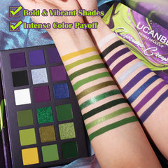 Prism Makeup Paleta Gothic verde metalico para efecto 3D