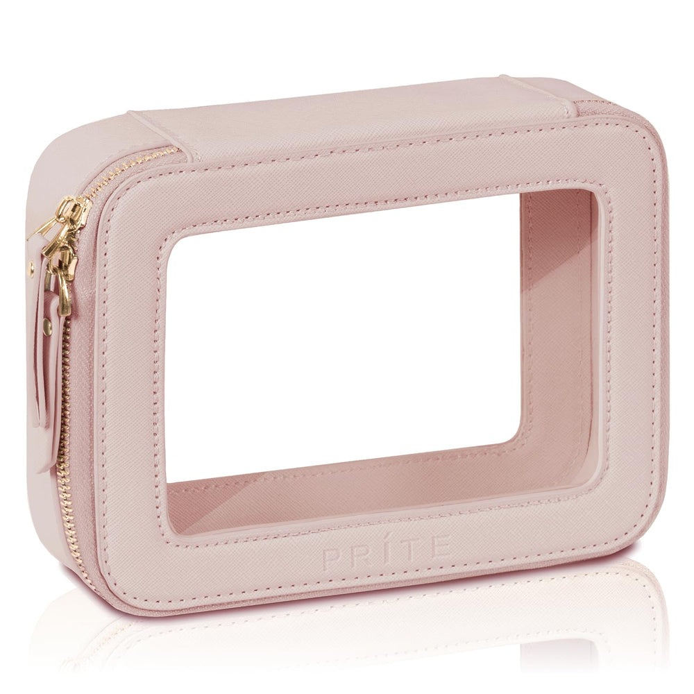 Prite bolsa maquillaje transparente facilita ver tus productos.