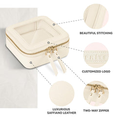 Prite bolso de maquillaje en PU vegano, resistente y elegante
