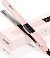 PRITECH plancha de pelo con placas de titanio largas para un alisado suave.