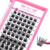 PRO LASHBEAUTY clusters de pestañas 72 piezas para volumen y longitud