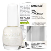 Probelle iluminador de uñas, frasco con brillo, neutraliza el amarillo.