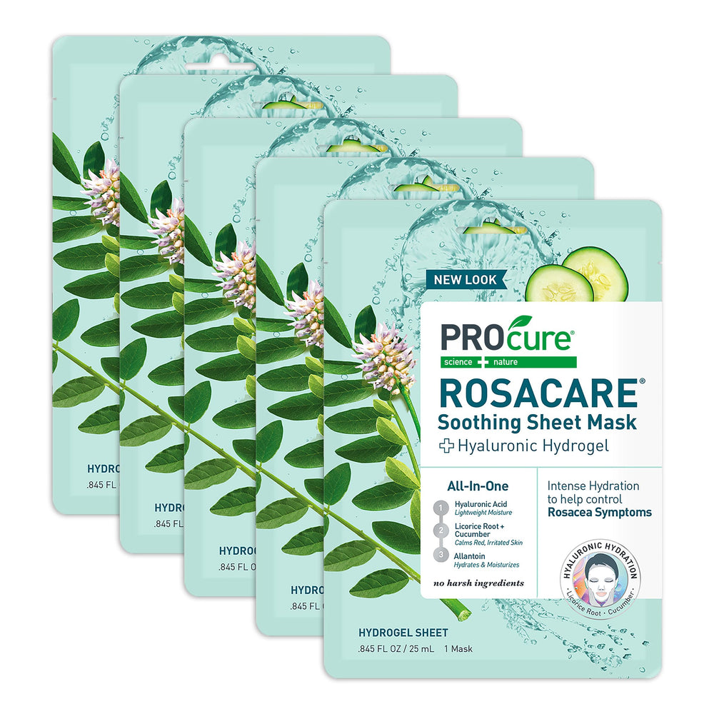 PROcure Rosacare mascarilla de hoja hidrata la piel sensible