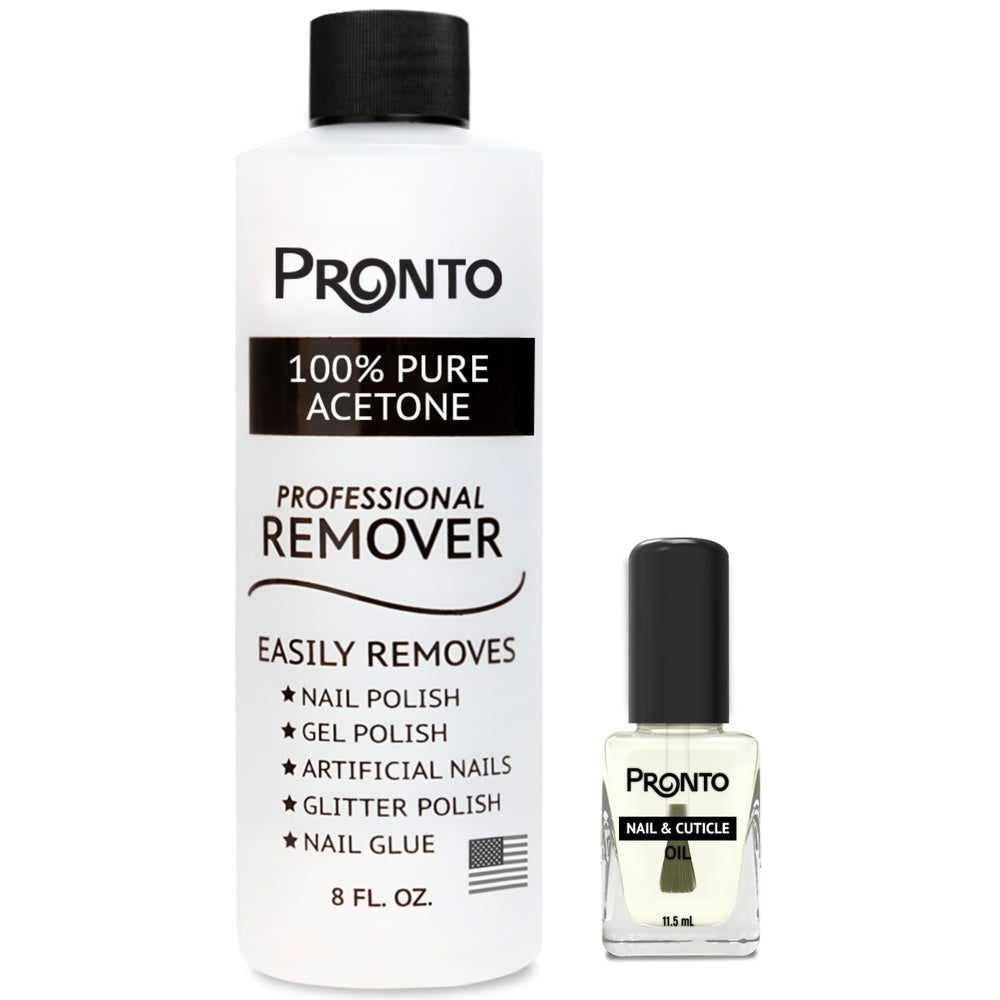 Pronto acetona remover envase 8oz para retirada suave de esmalte