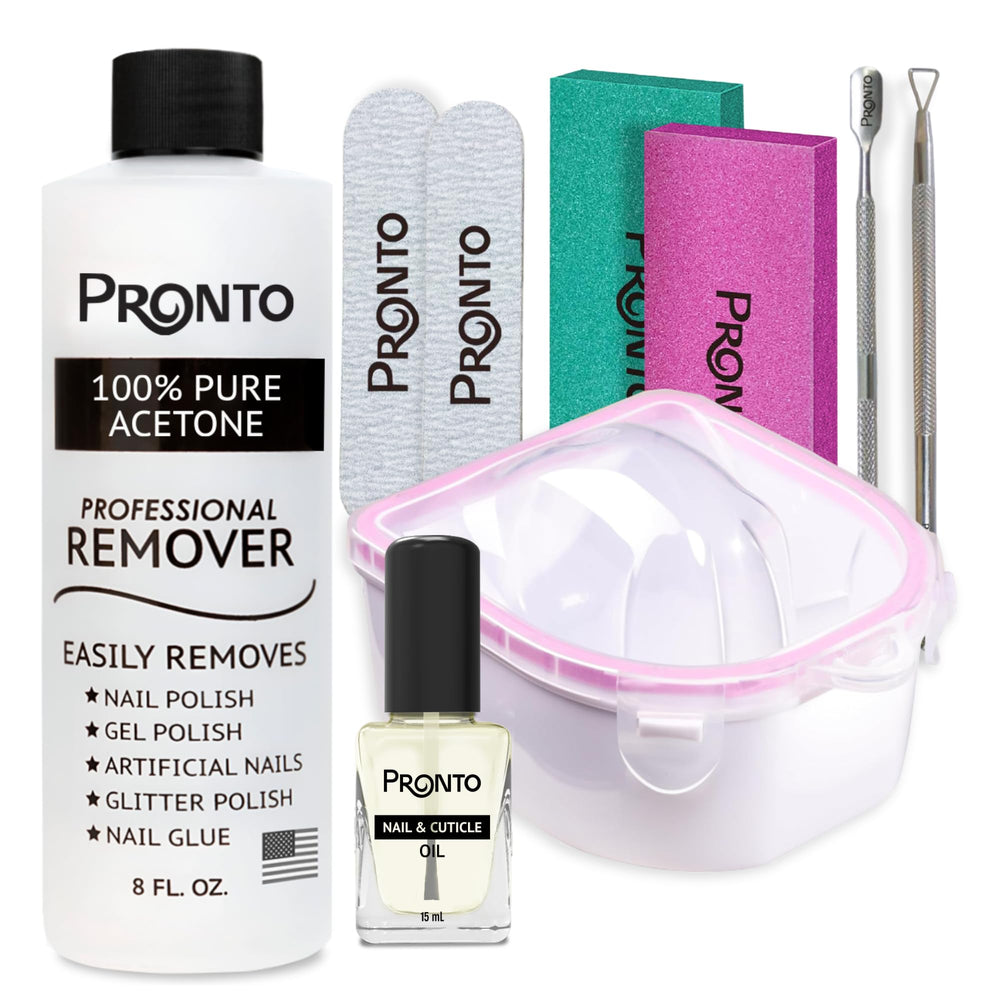 Pronto remover acetona 8oz frasco, elimina esmalte con precisión.