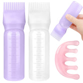 ProSuites botellas aplicador para cabello blanco y morado, fácil dosificación para uso diario.