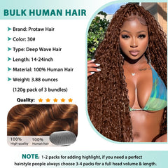 Protaw paquetes de 120 g para trenzas boho sin costuras, densidad equilibrada.