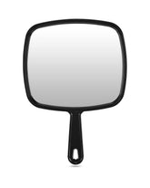 PROTECLE Espejo de mano extra grande negro para ver peinados de cerca.