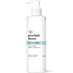 Champú Renovador PSORIASIS HONEY, botella con aceite de argán para cabello suave