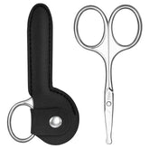 Tijeras PTBTO para cejas con punta redonda, precisión suave para detalles faciales