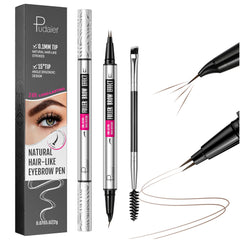 Pudaier doble punta delineado cejas 2 en 1 para trazos naturales