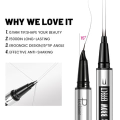 Pudaier waterproof brow pen lasts up to 24 hours for all-day wear