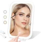 Puiuisoul espejo de maquillaje de viaje compacto para retoques rápidos