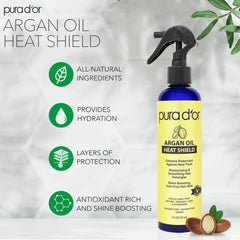 PURA D'OR aceite de argán detalle que aporta nutrición y brillo.