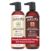 PURA D'OR champú doble concentración para cabello más grueso y manejable.