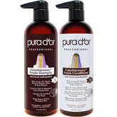 PURA D'OR Color Harmony shampoo bouteille: nettoie en douceur les cheveux colorés.