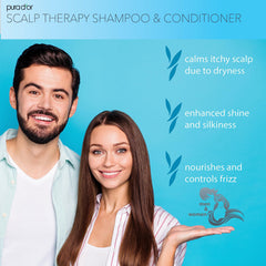 PURA D'OR Shampoing texture crèmeuse, application facile et agréable