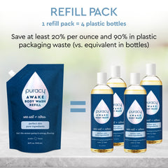 Puracy aroma cítrico marino para una ducha refrescante cada mañana.