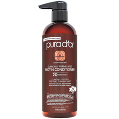 PURA D'OR acondicionador biotina en botella para cabello más denso